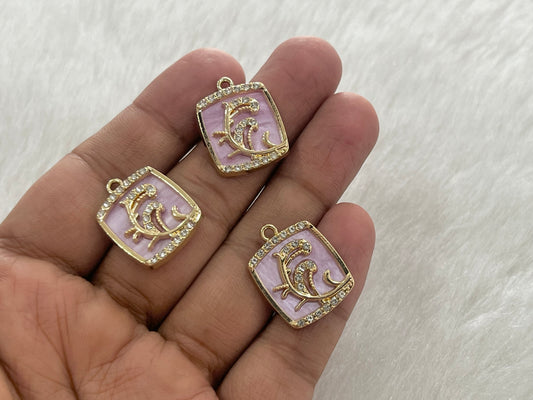 Luxury Charms (AGWS378) (5 Pcs)(29 mm)