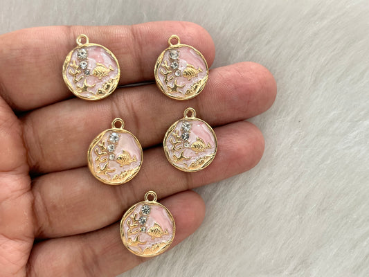 Luxury Charms (AGWS331) (5 Pcs) (20 mm)