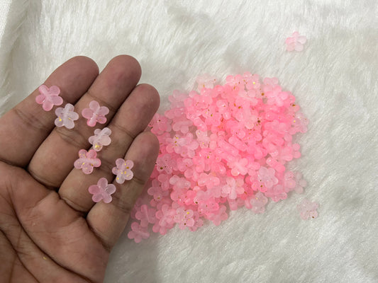 Frosted Flower Beads (50 grams) (13 mm)