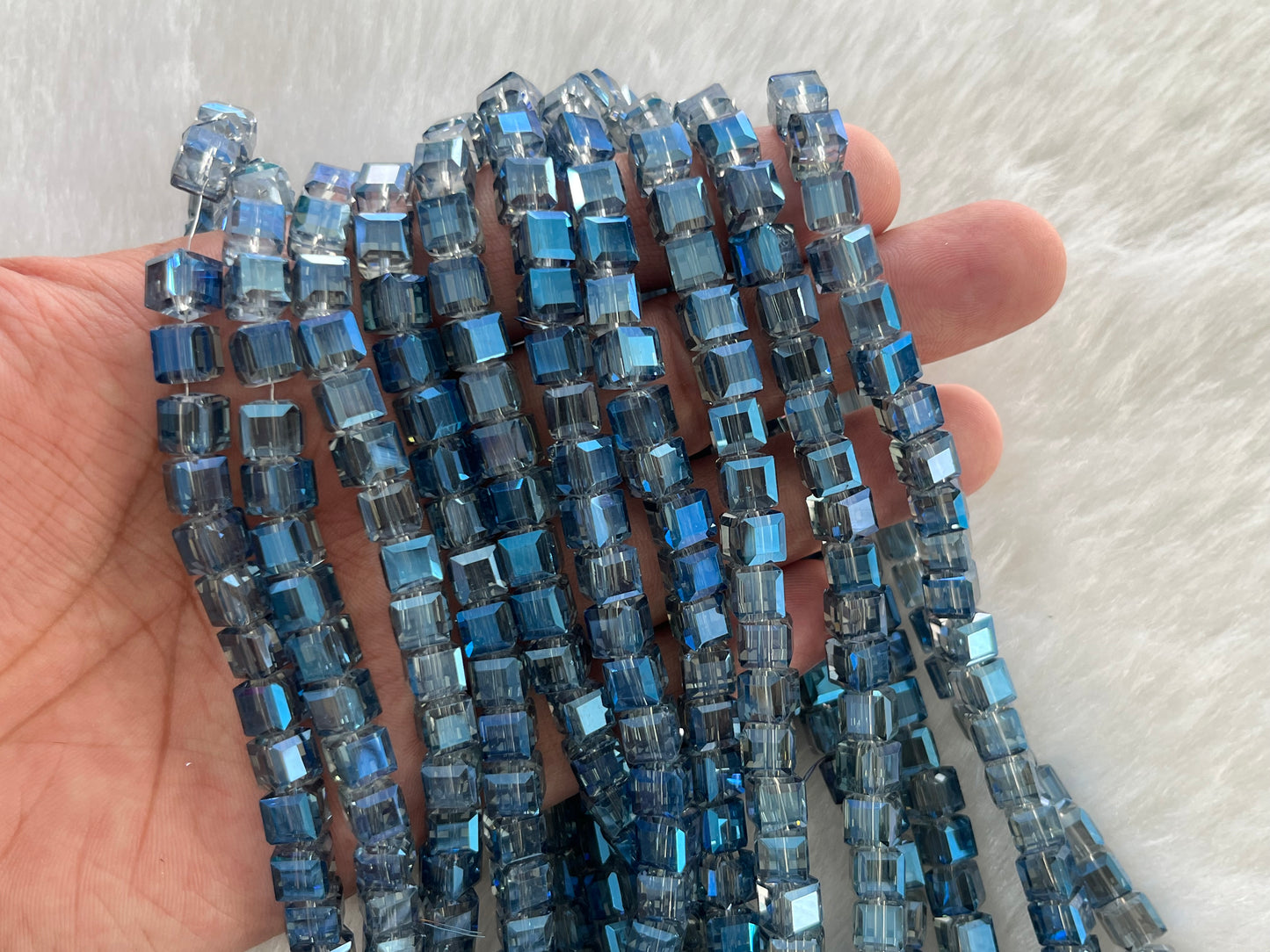 Fancy Beads (Square) (98 Pcs) (8x8 mm)