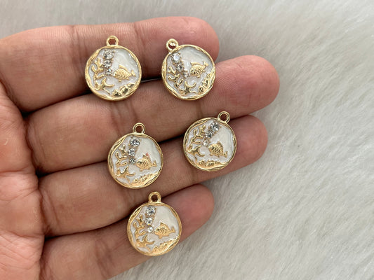 Luxury Charms (AGWS329) (5 Pcs) (20 mm)