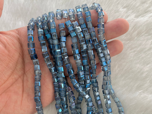 Fancy Beads (Square) (98 Pcs) (6x6 mm)