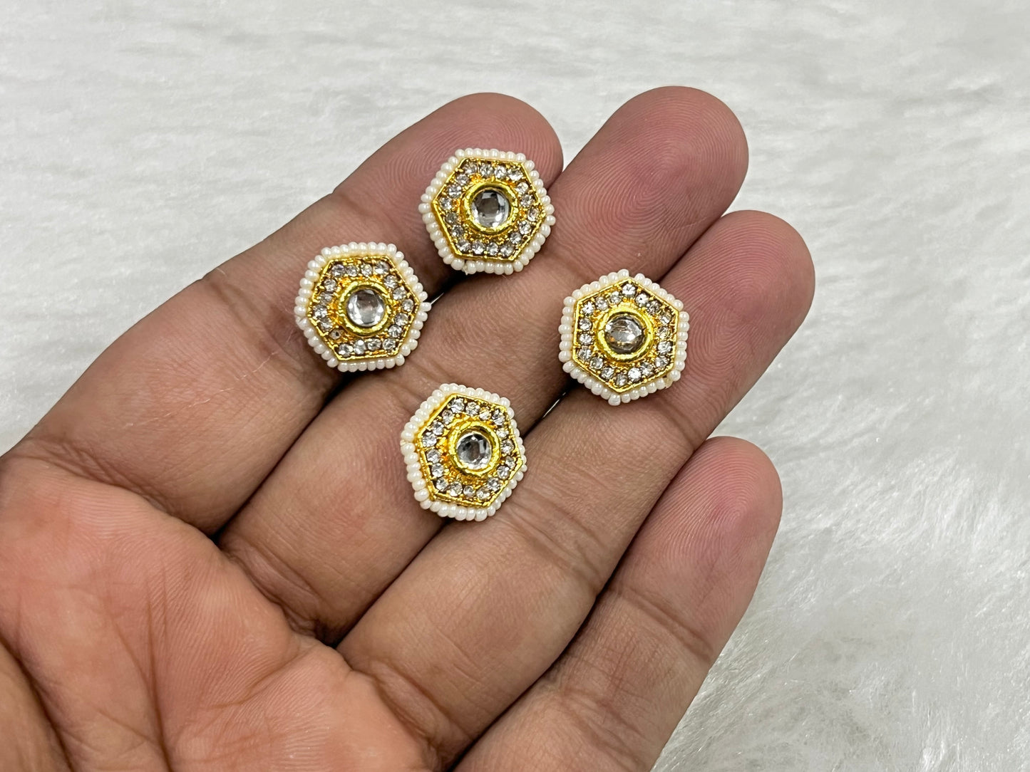 Meenakari Kundan (AGMK117)(13 mm)(12 Pcs)