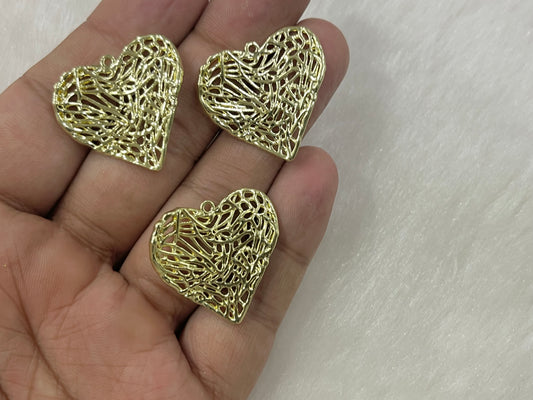 Leaf Charms (AGWS254) (5 Pcs)(28 mm)