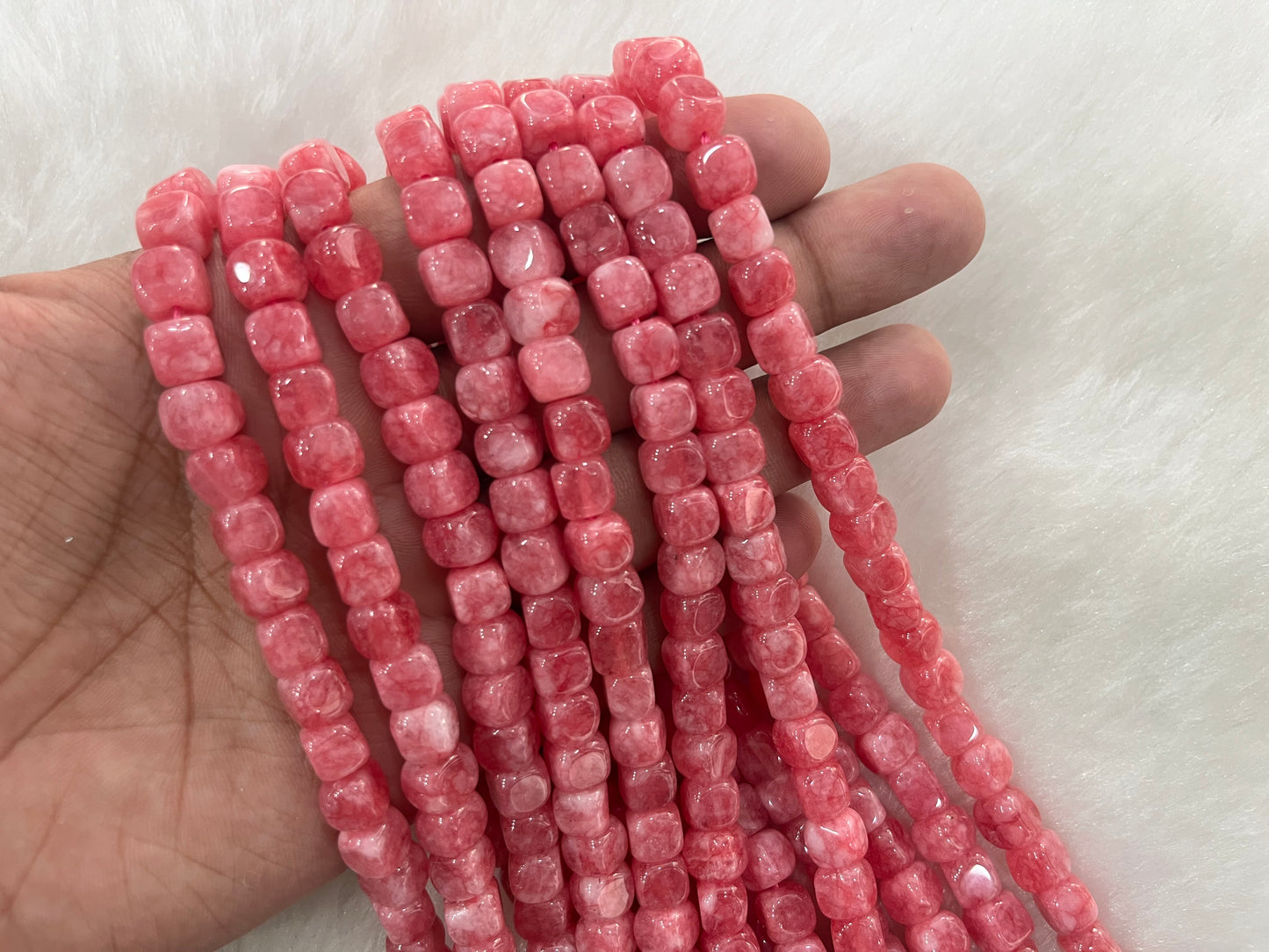 Brazilian Agate Beads (8x8 mm)