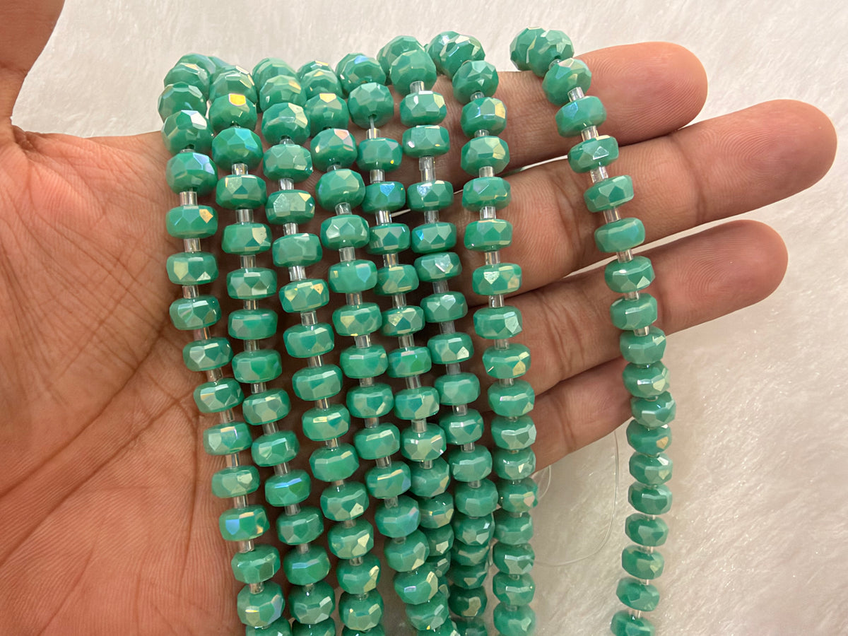 Fancy Crystal Beads (8 mm)(38 Beads)