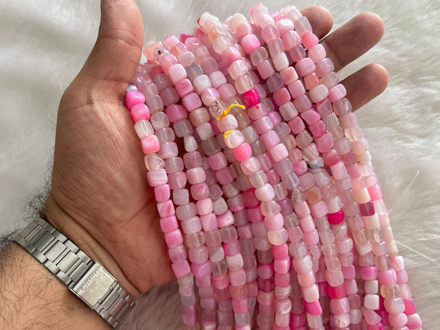 Brazilian Agate Beads (8x8 mm)