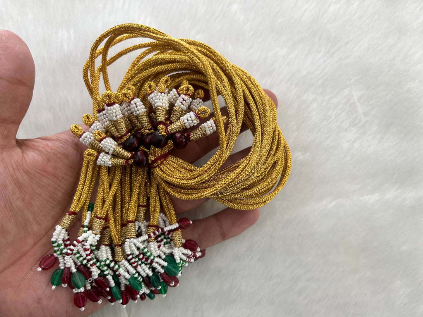 Premium Necklace Dori (Golden)(Without Locks) (12 Pcs) (Single Line)