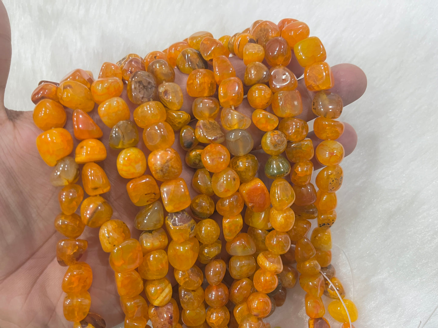 Madagascar Agates (9x13 mm) (37 Beads approx)