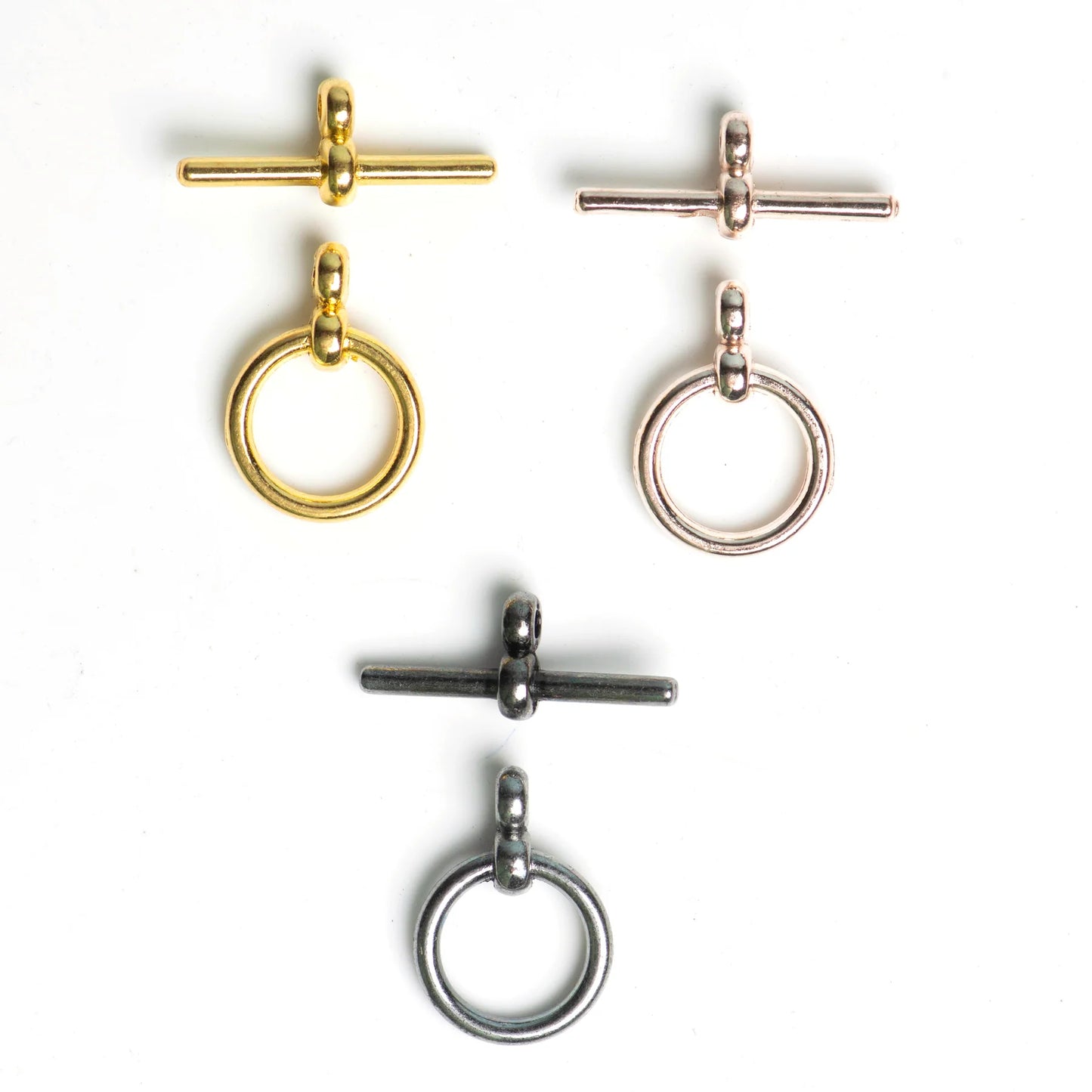 Round Toggle Clasps | Size 12mm - 10pcs