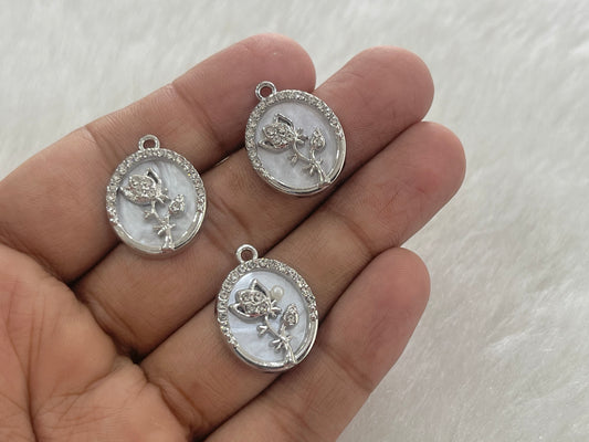Luxury Charms (AGWS386) (5 Pcs)(30 mm)