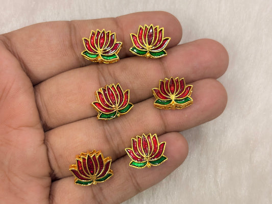 Meenakari Kundan (AGMK149)(15 mm)(12 Pcs)