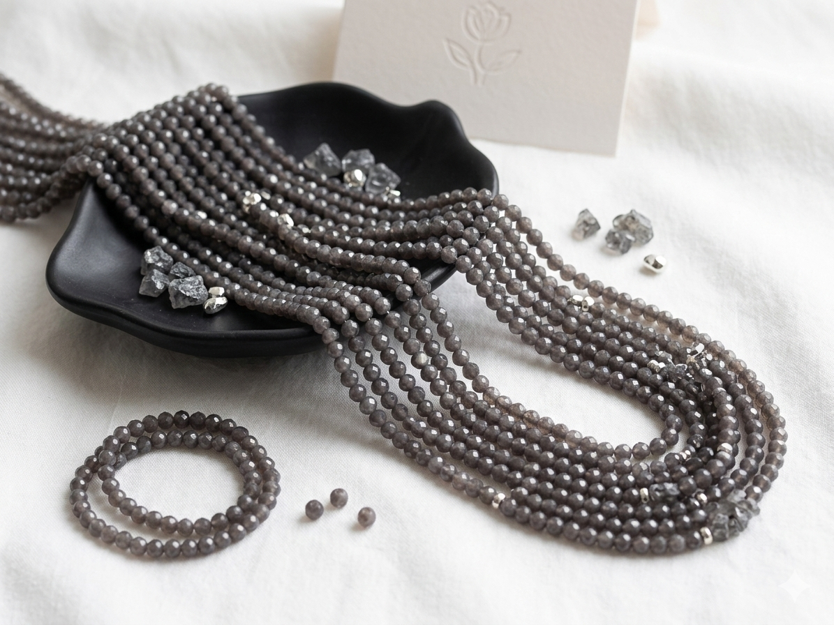 Semi-Precious Crystal Beads (6 mm)
