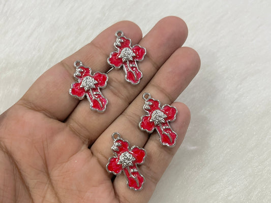 Red Rose Crosses (AGWS237) (Single Piece)