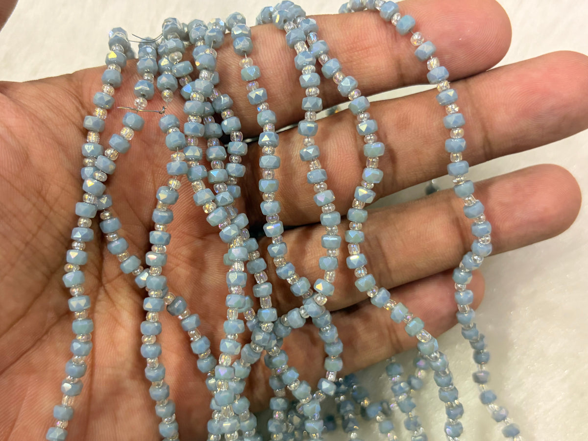 Fancy Crystal Beads (4 mm)(100+ Beads)