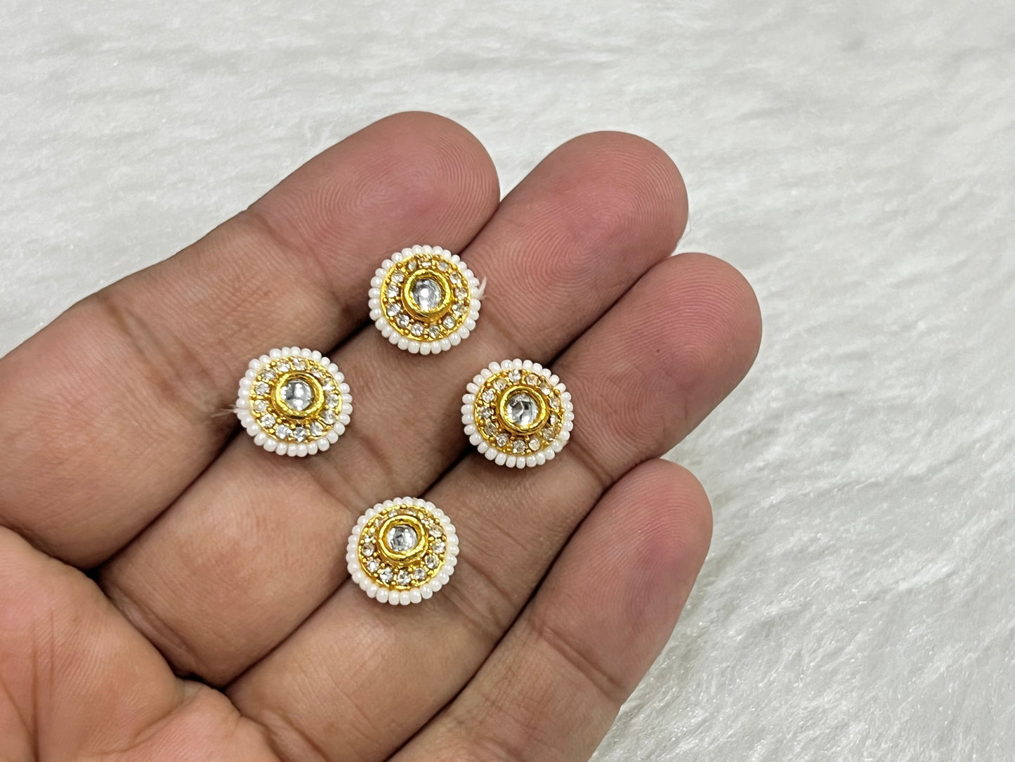 Meenakari Kundan (AGMK116)(13 mm)(12 Pcs)