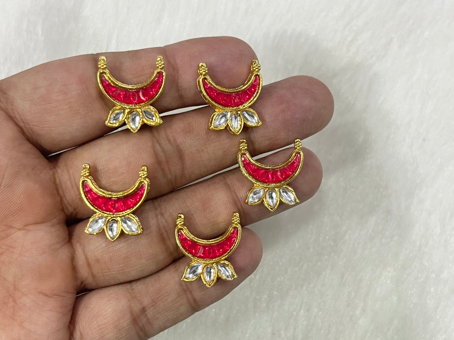 Meenakari Kundan (AGMK126)(20 mm)(6 Pcs)