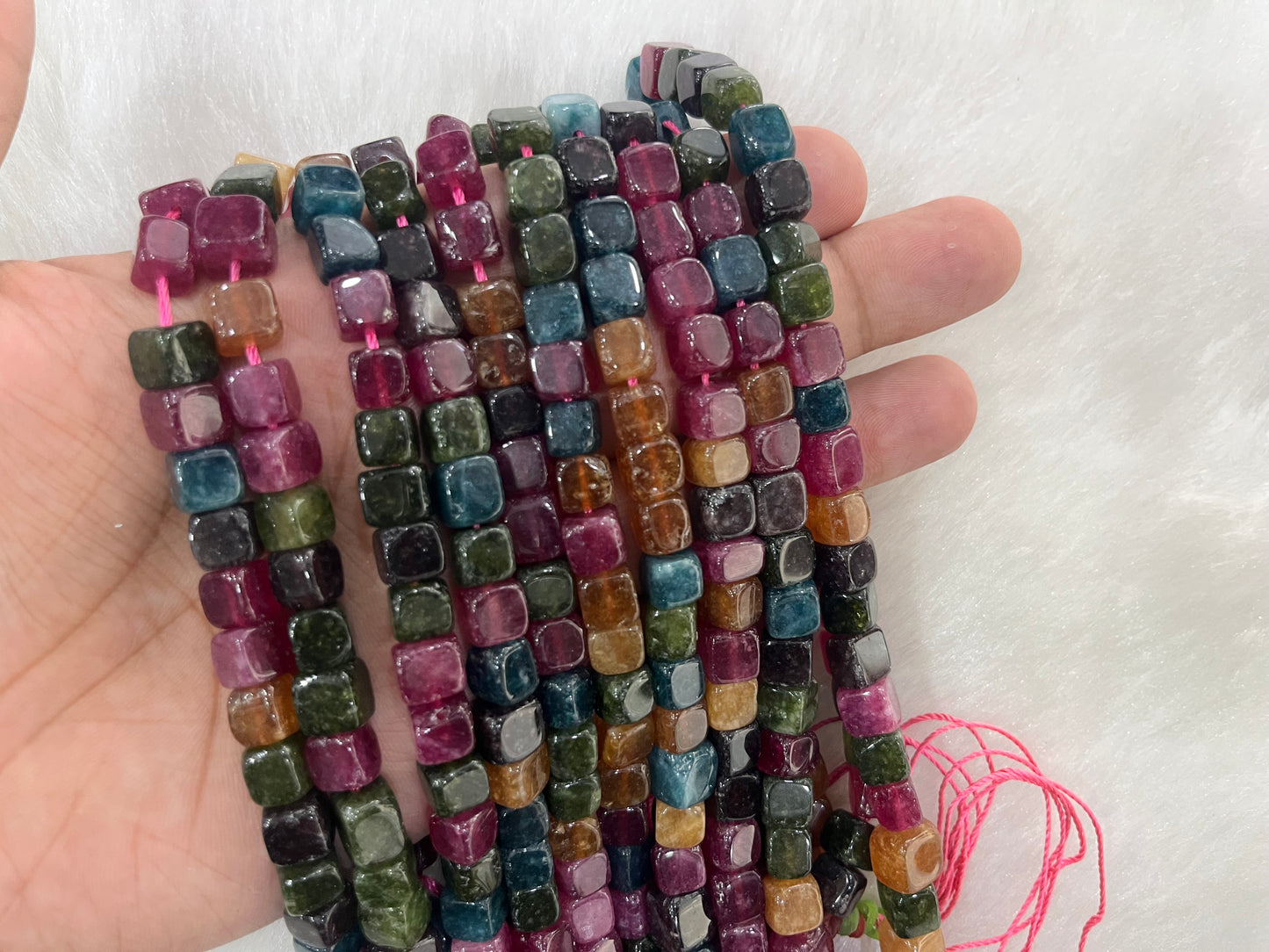 Brazilian Agate Beads (8x8 mm)