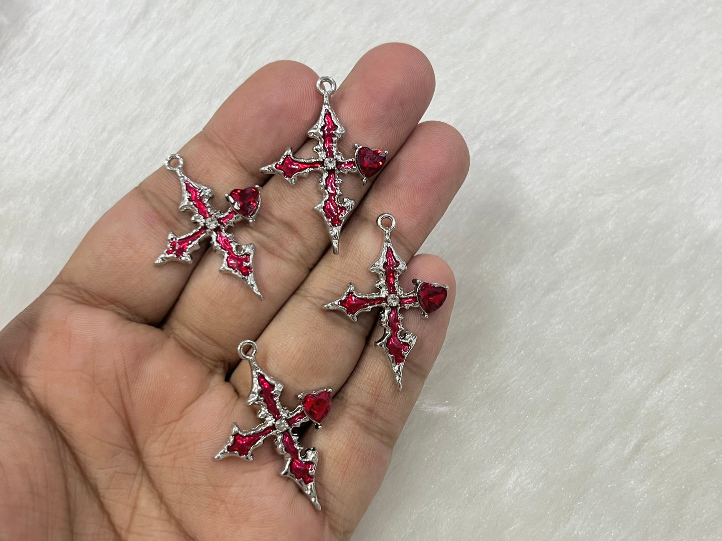 Red Melting Crosses (AGWS246) (Single Piece)