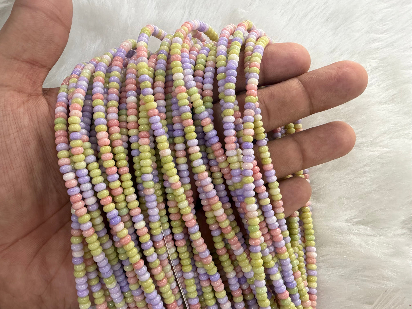Flat Glass Beads (Imported)