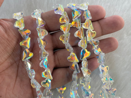 Fancy Beads (Heart) (60 Pcs) (9 mm)