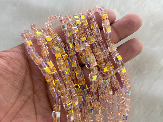 Fancy Beads (Square) (98 Pcs) (6x6 mm)