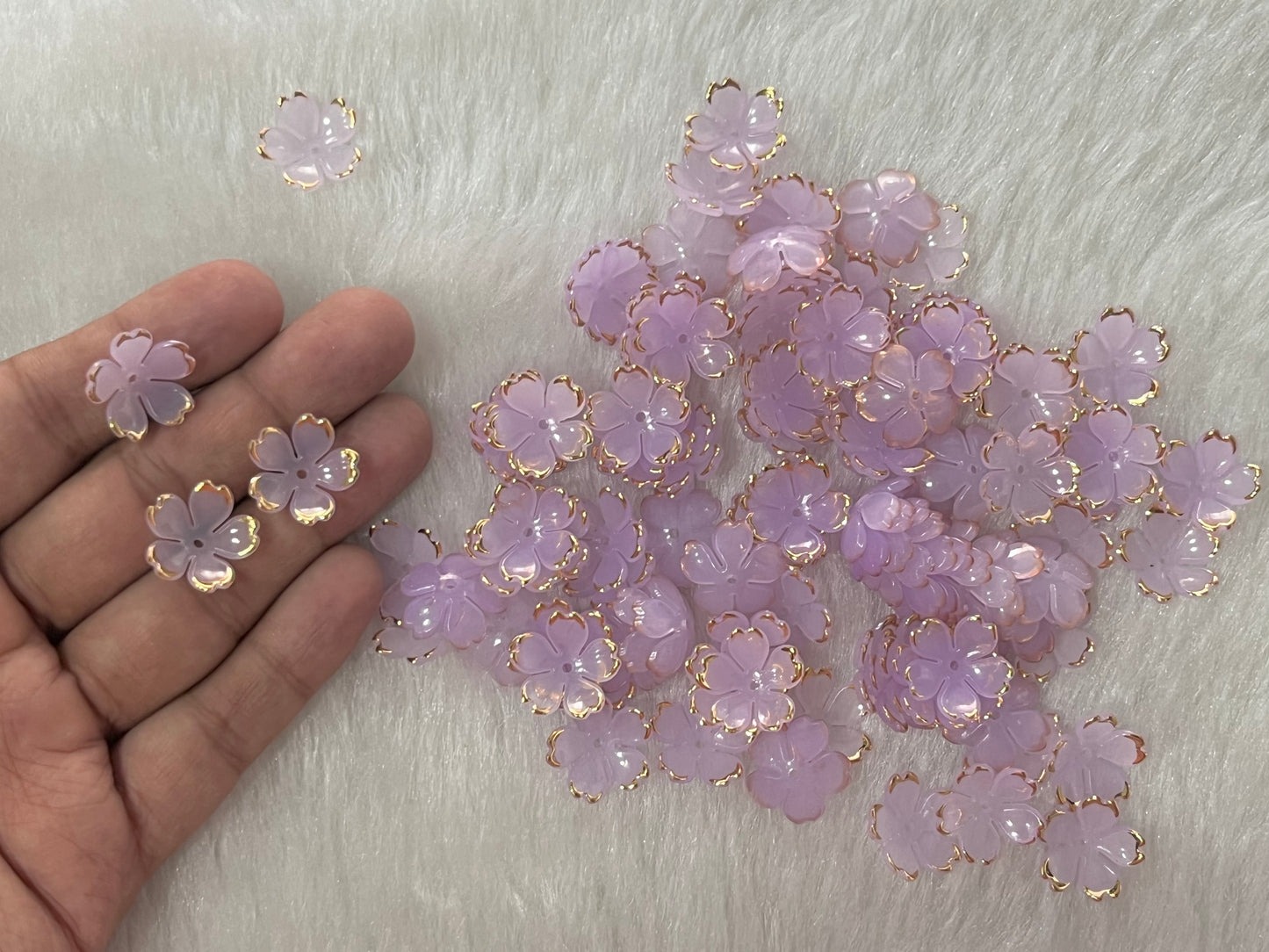 Acrylic Caps (50 grams) (Lavender)