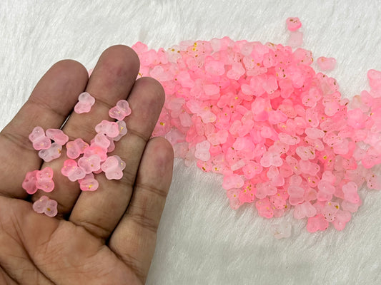 Frosted Butterfly Beads (50 grams) (10 mm)