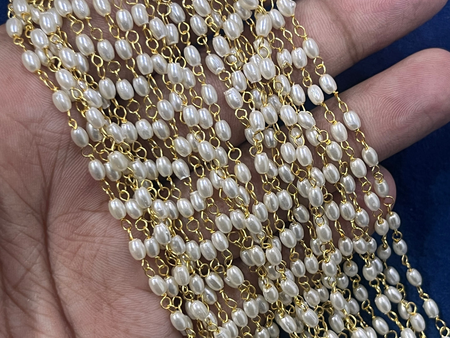 Oval Pearl Link Chains (High Quality)