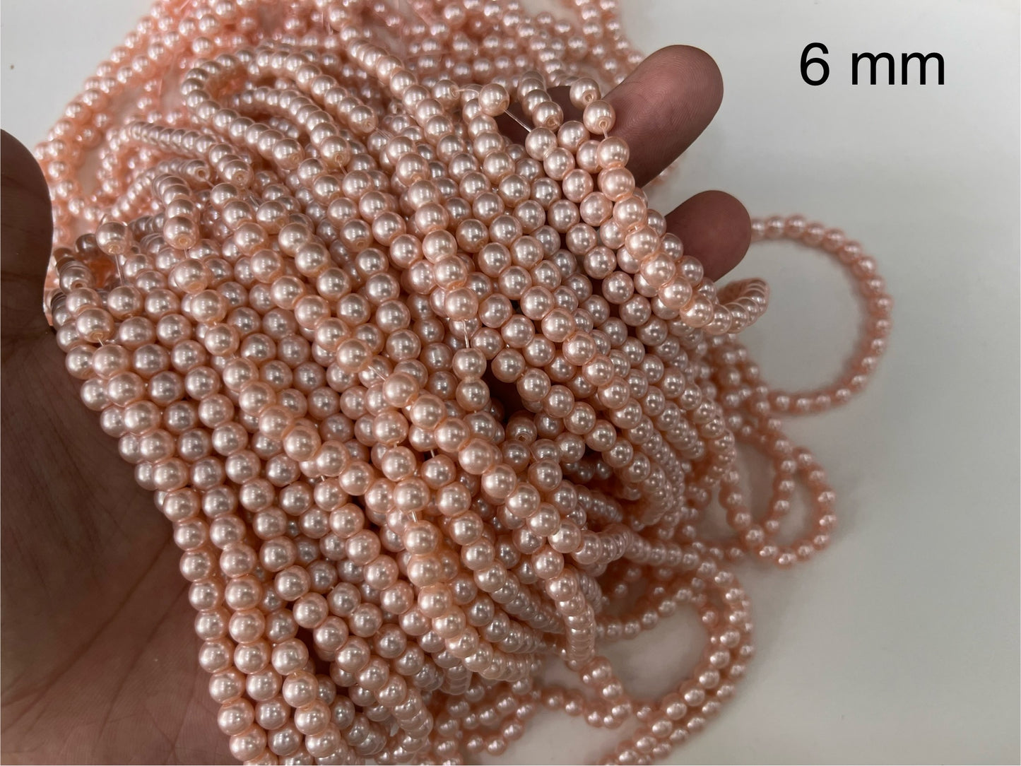 Glass Pearls (Rose Gold)