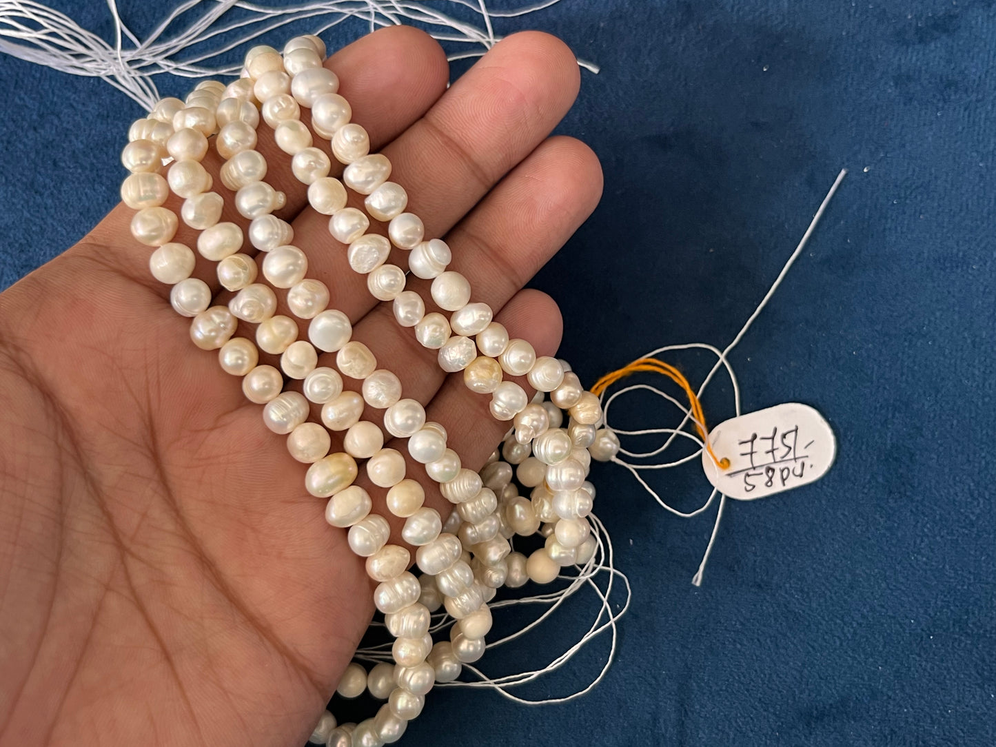 Fresh Water Pearls | 58 Pcs