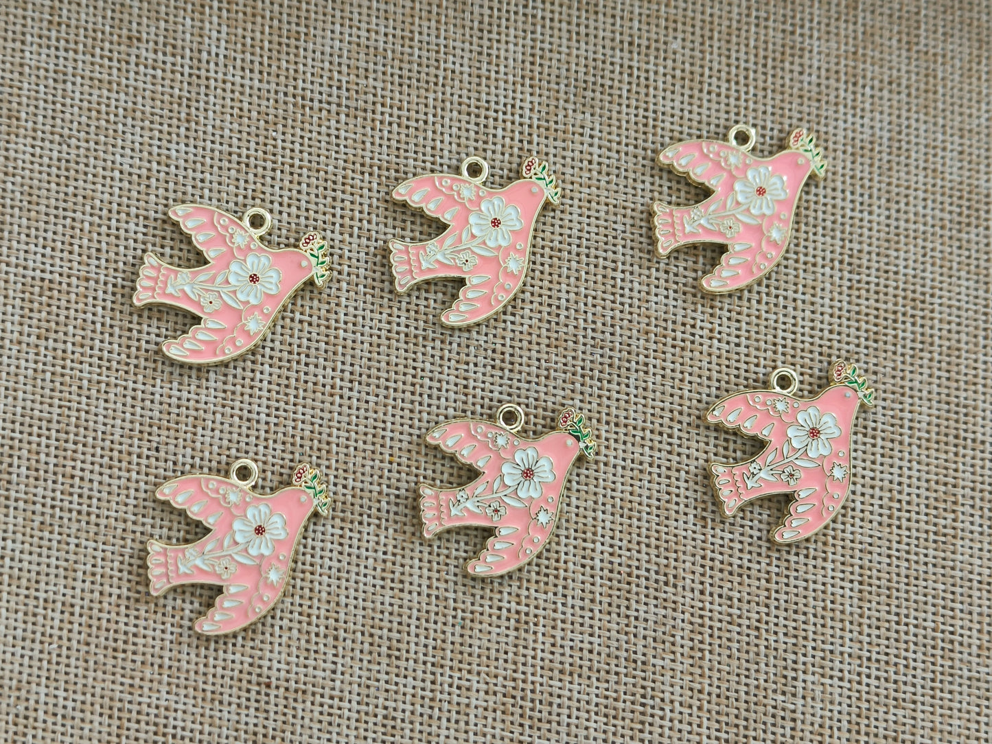 Enamel Charms (AGWS100) (30 mm) (5 Pcs)