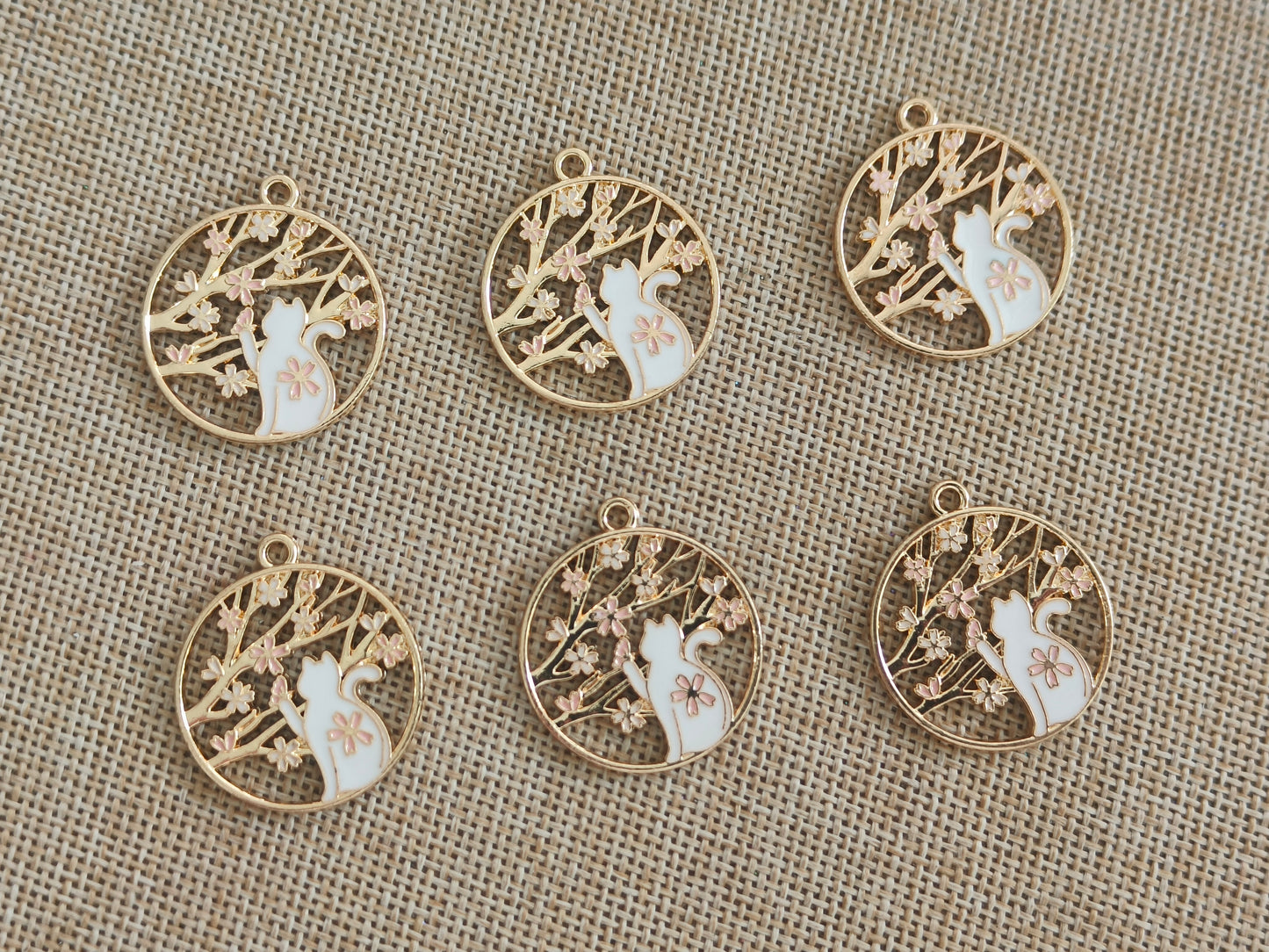 Enamel Charms (AGWS106) (30 mm) (5 Pcs)