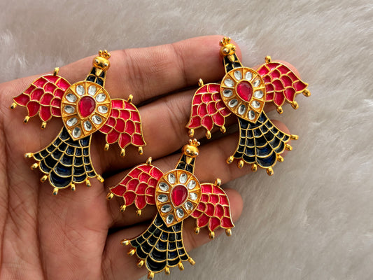 Meenakari Kundan (AGMK152)(55 mm)(6 Pcs)