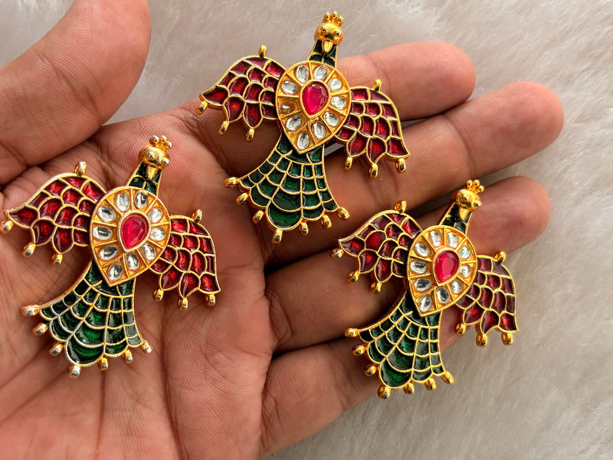 Meenakari Kundan (AGMK152)(55 mm)(6 Pcs)