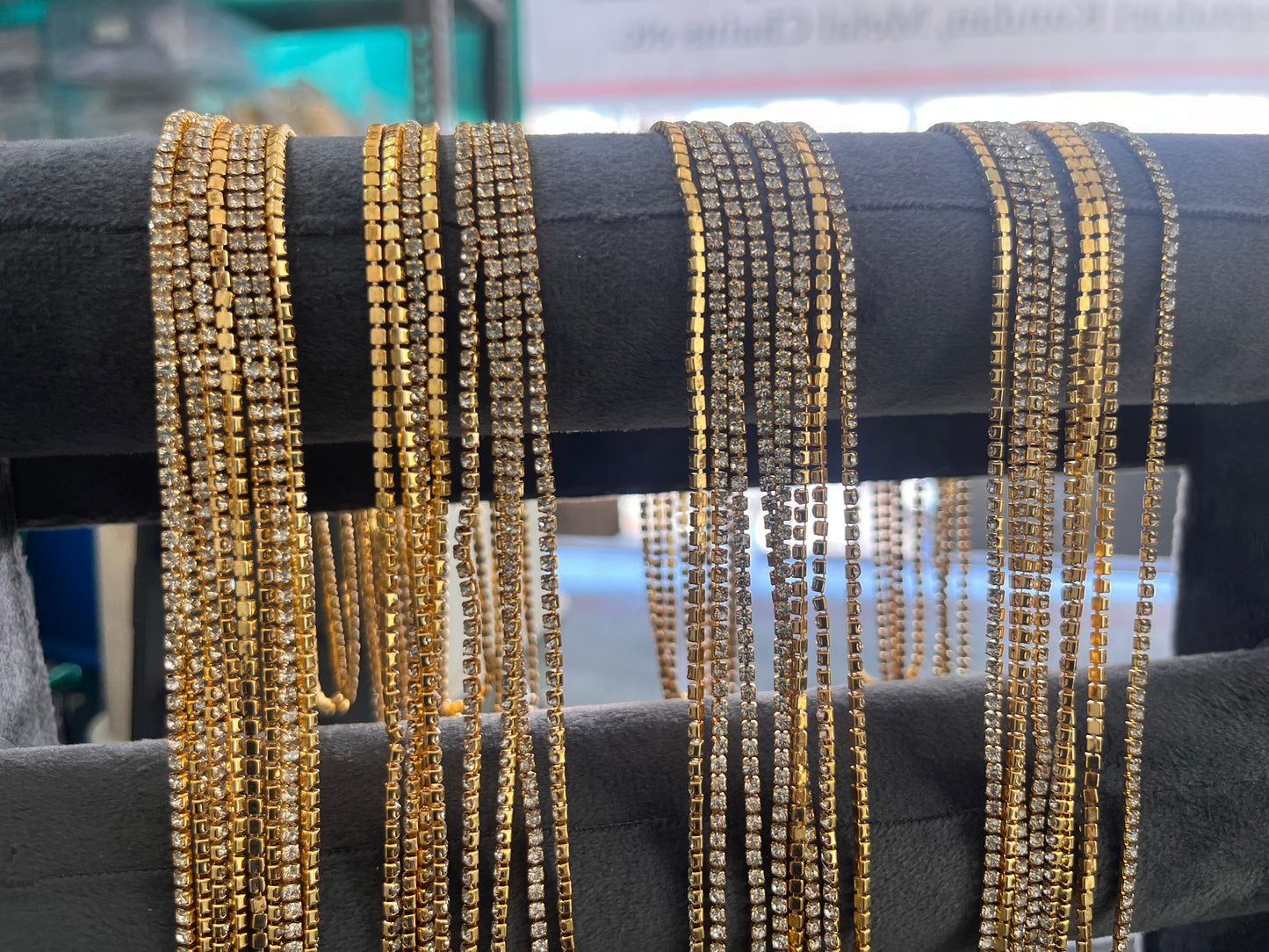 Anti-tarnish Rhinestone Chains (5 mtr)