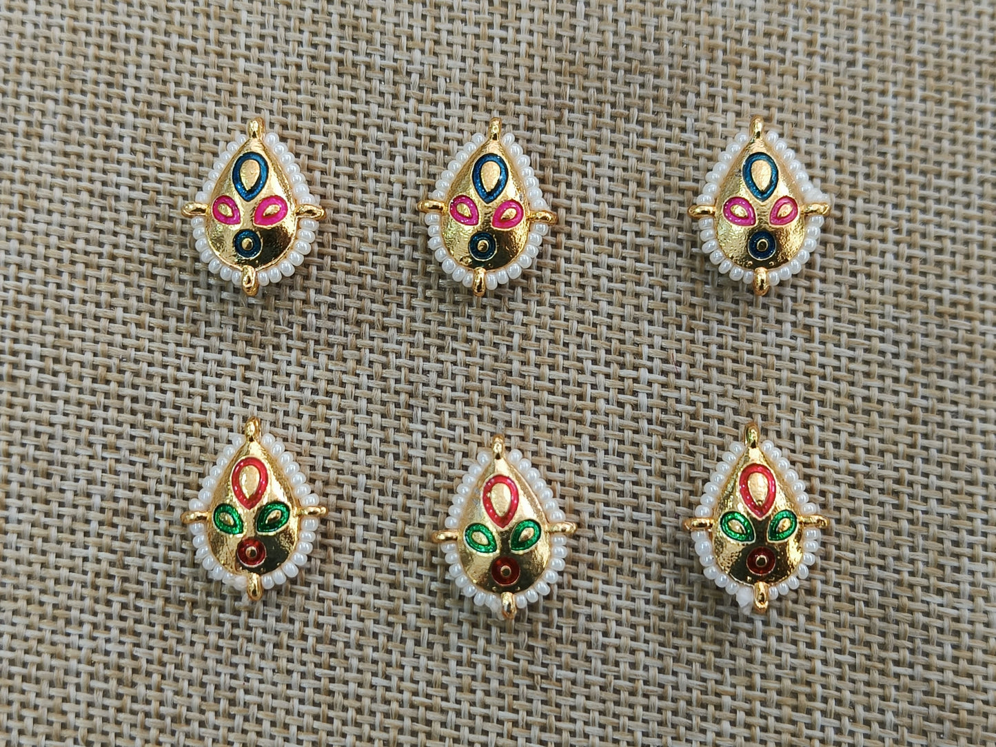 Meenakari Kundan (Paan) (14 mm) (AGMK04)