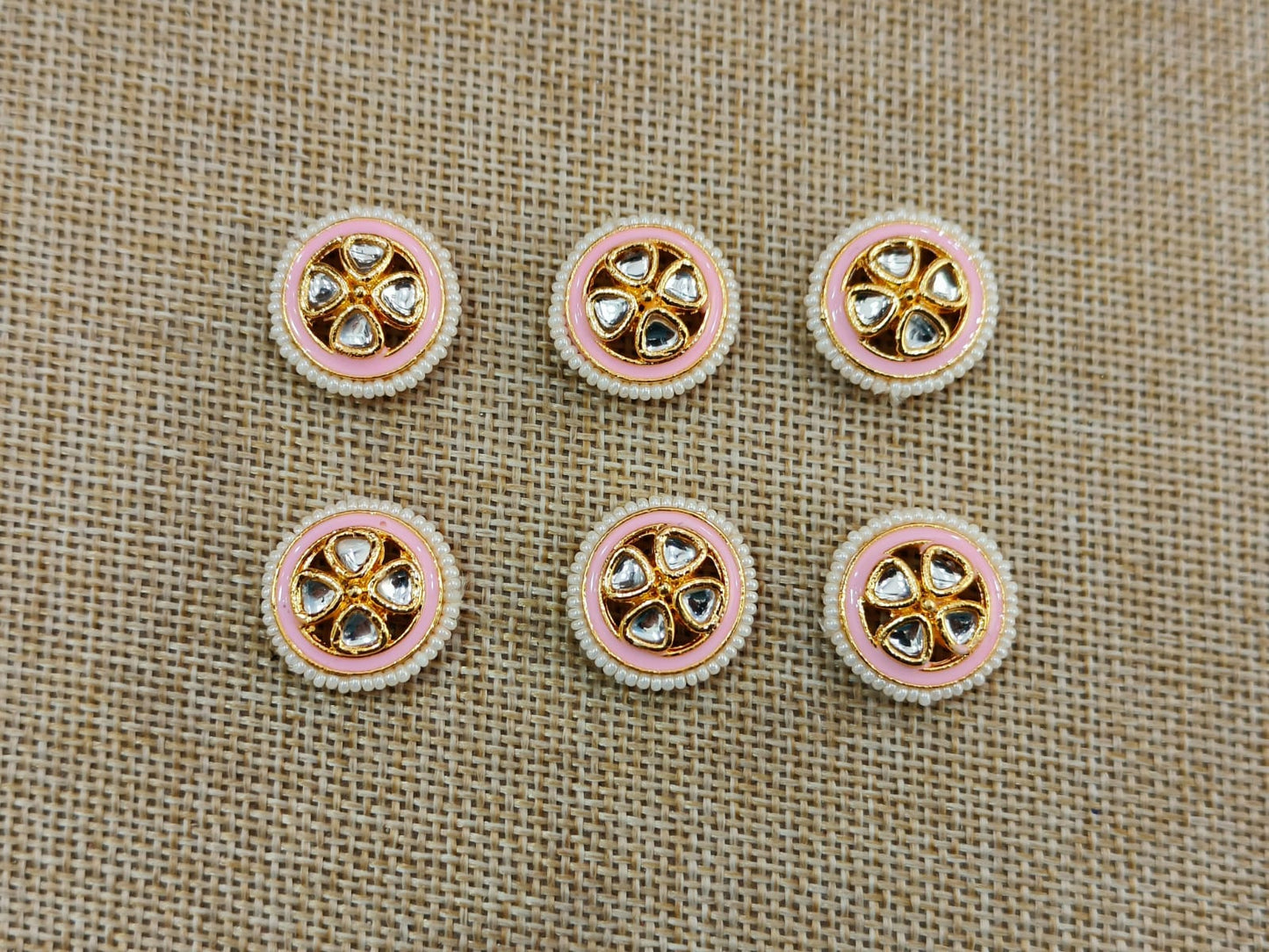 Meenakari Kundan (Round) (18 mm) (AGMK17)