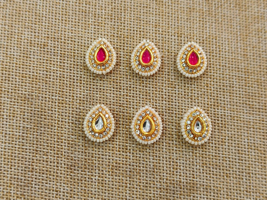 Meenakari Kundan (Eye) (12 mm) (AGMK18)