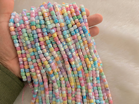 Fancy Crystal Beads (6x6 mm)(64 Beads)