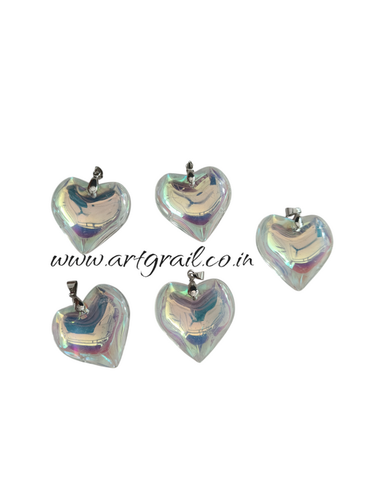 Chunky Heart Charms (AGLC309) (40 mm)