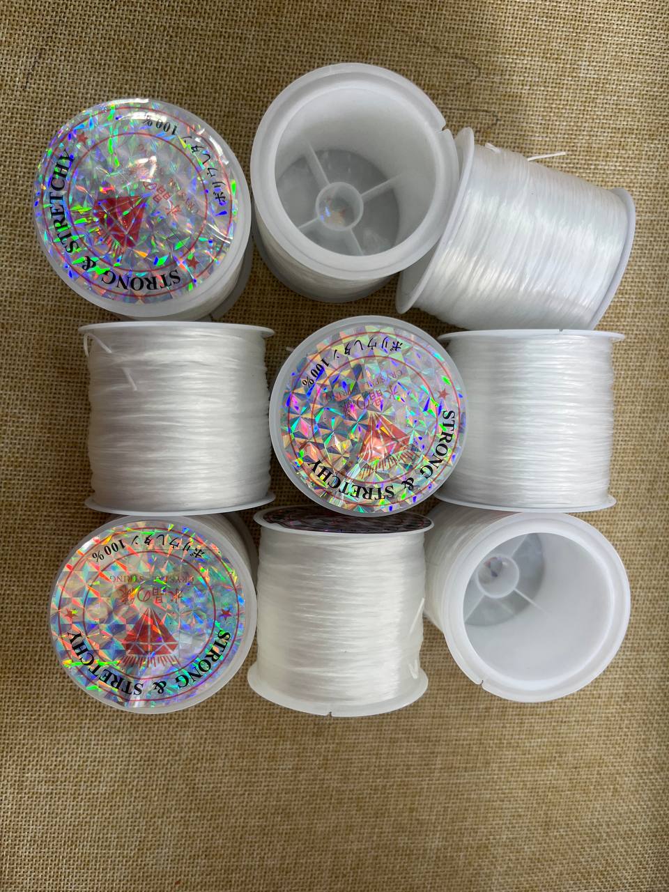 Jewellery Elastic crystal thread | Size 0.5mm | 50 mtr Roll