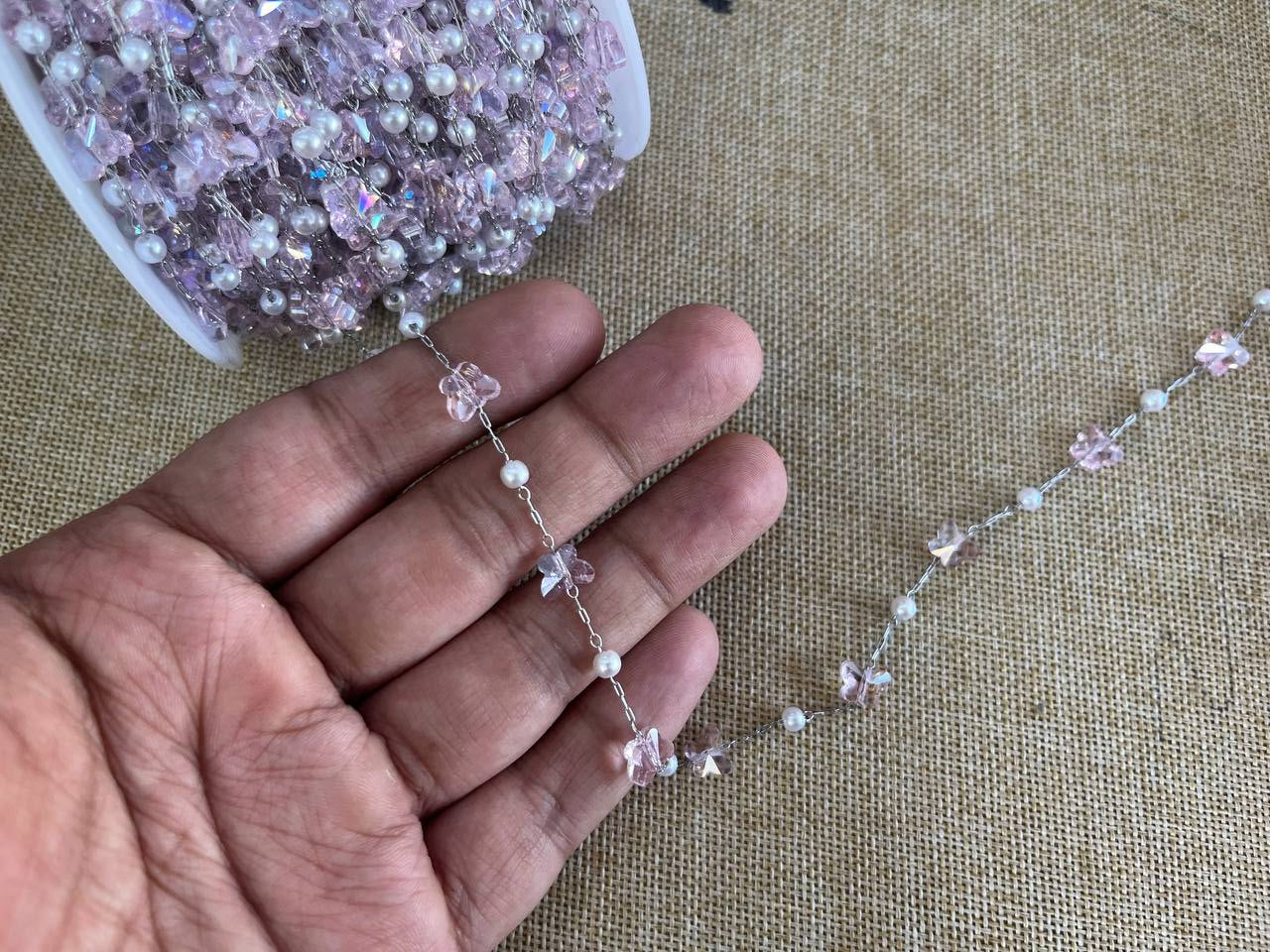 Glass Butterfly Chains | 1 mtr