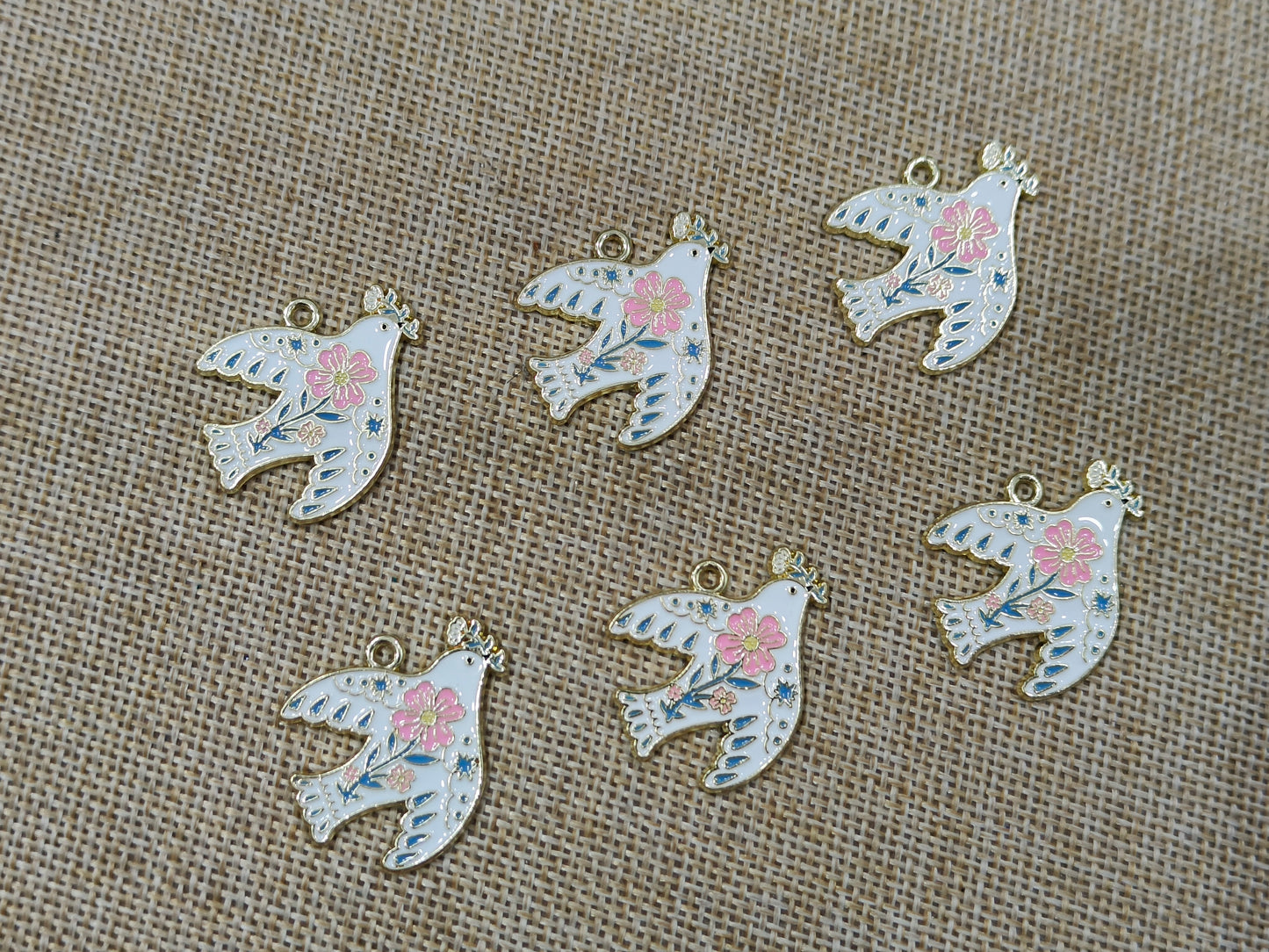 Enamel Charms (AGWS99) (30 mm) (5 Pcs)