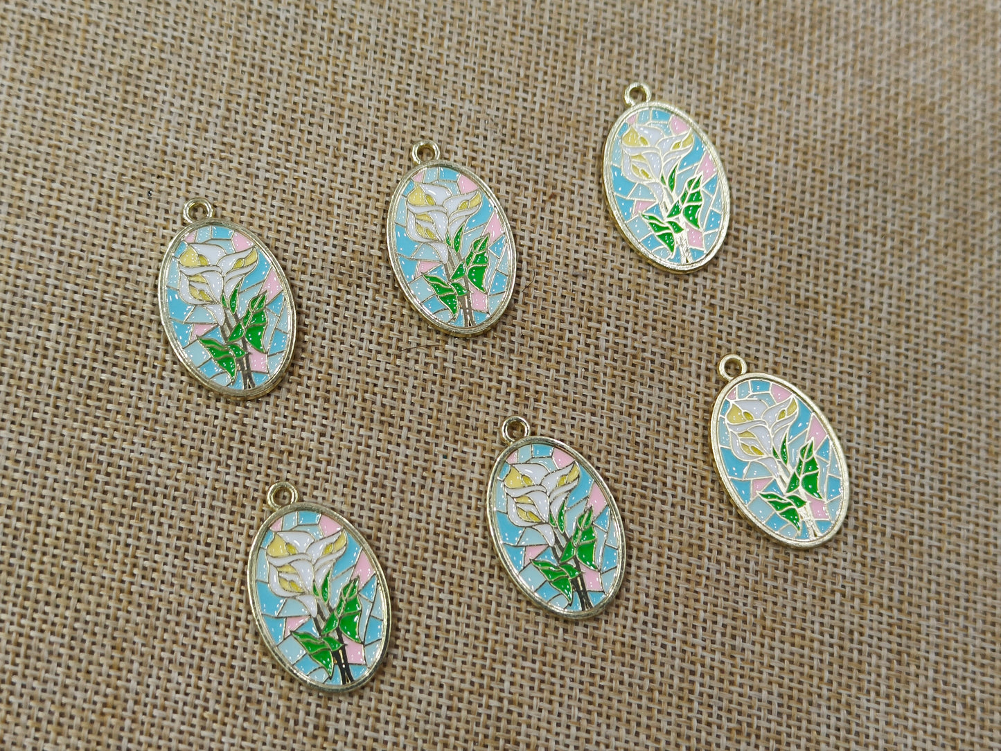 Enamel Charms (AGWS101) (30 mm) (5 Pcs)