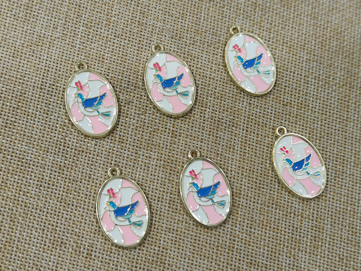 Enamel Charms (AGWS103) (30 mm) (5 Pcs)