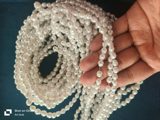 Uncut Pearls (138 Pcs) (6 mm)