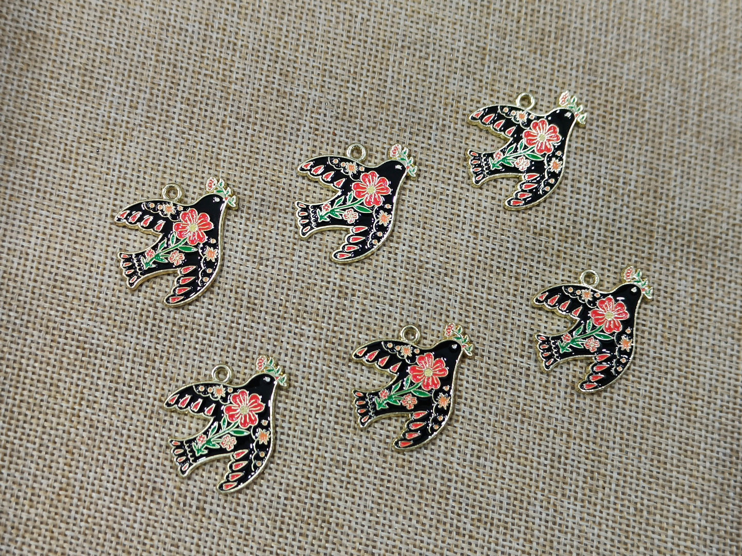 Enamel Charms (AGWS98) (30 mm) (5 Pcs)