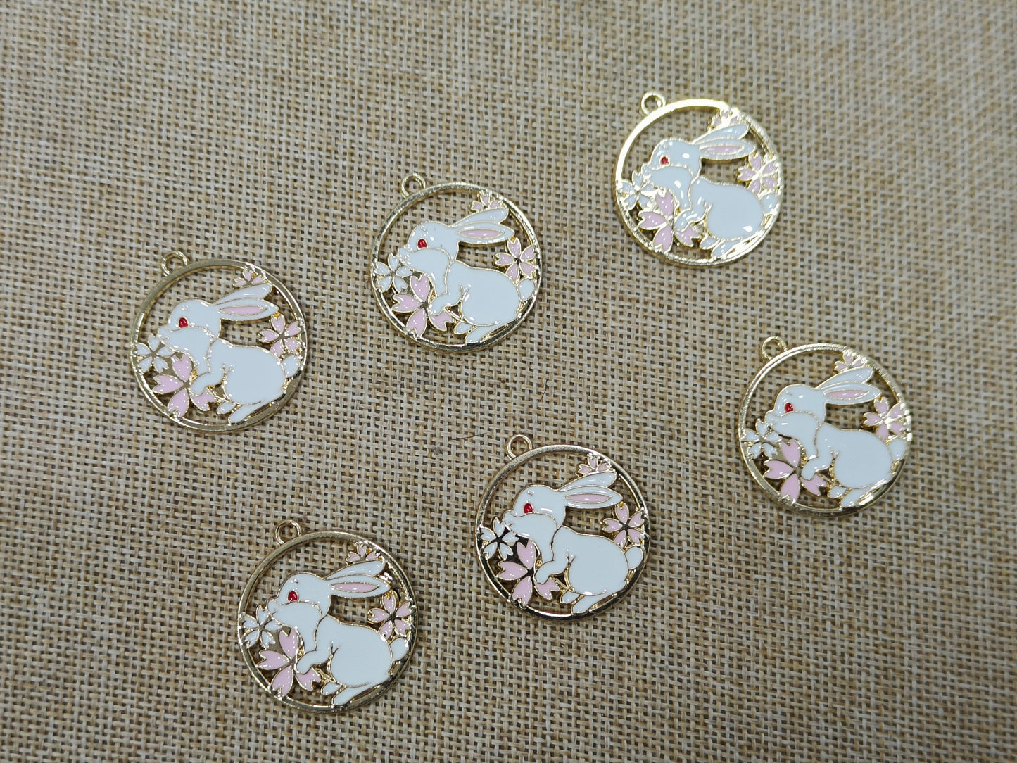 Enamel Charms (AGWS104) (30 mm) (5 Pcs)