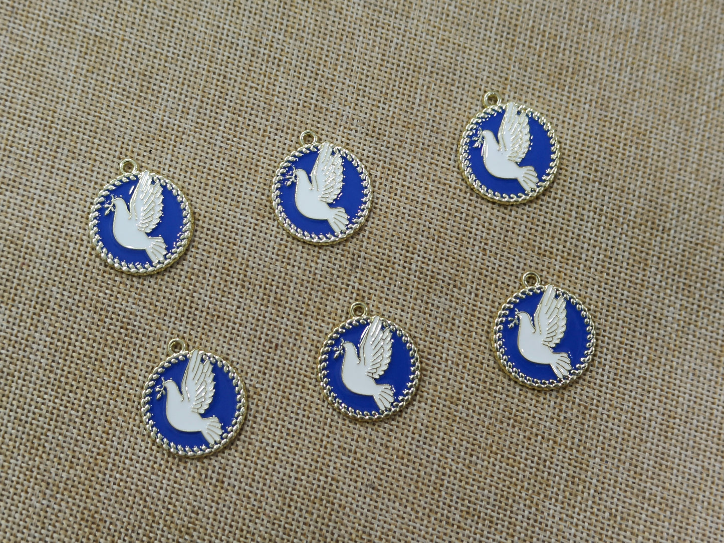 Enamel Charms (AGWS113) (27 mm) (5 Pcs)